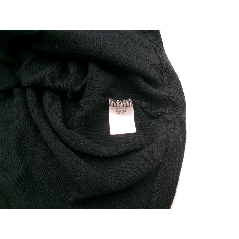 Victoria's Secret PINK Black White Colorblock Glitter Logo Long Sleeve Shirt L - Picture 10 of 15